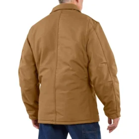 Abrigo aislante tradicional de hombre Fr de corte holgado en tejido de lona de pato – Chaquetas ignífugas