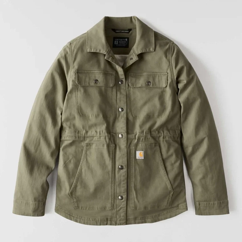 Abrigo de lona transpirable Tencel para mujer