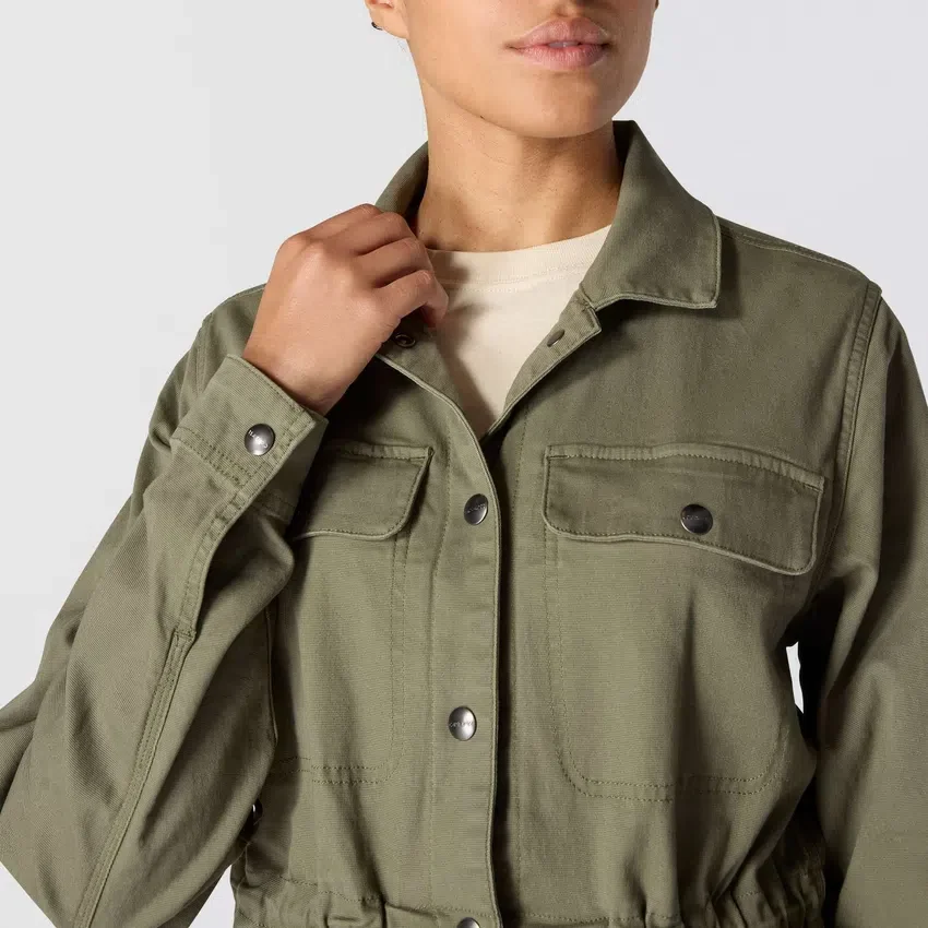 Abrigo de lona transpirable Tencel para mujer