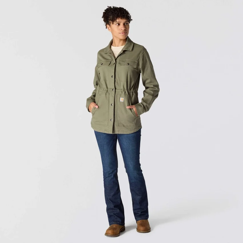 Abrigo de lona transpirable Tencel para mujer