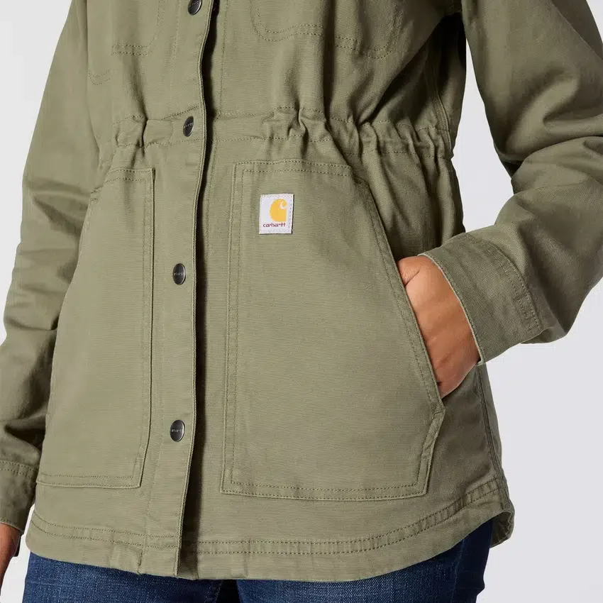 Abrigo de lona transpirable Tencel para mujer