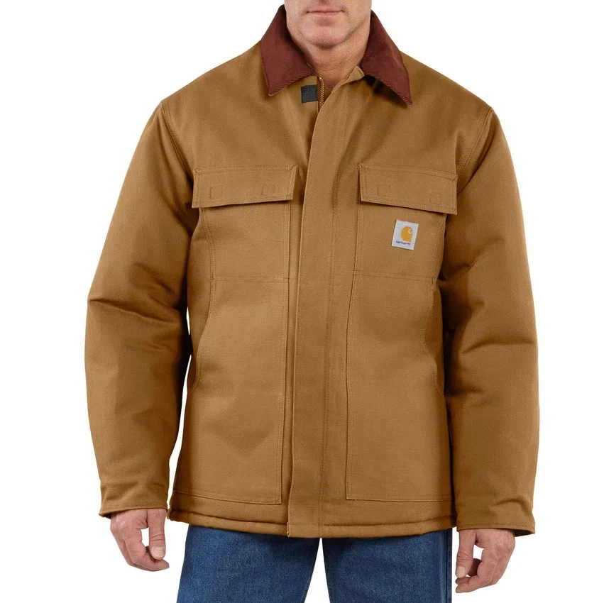 Abrigo tradicional aislante de lona resistente Firm Duck para hombre