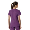 Blusa médica de cuello en V con paneles de punto Force Essentials para mujer