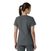 Blusa médica de cuello en V con paneles de punto Force Essentials para mujer