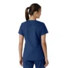 Blusa médica de cuello en V con paneles de punto Force Essentials para mujer