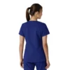 Blusa médica de cuello en V con paneles de punto Force Essentials para mujer