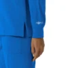 Blusa médica de manguitos largos con cuello redondo Force Cross-Flex para mujer