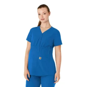 Blusa médica de maternidad Henley Force Essentials para mujer