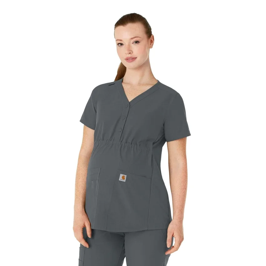 Blusa médica de maternidad Henley Force Essentials para mujer