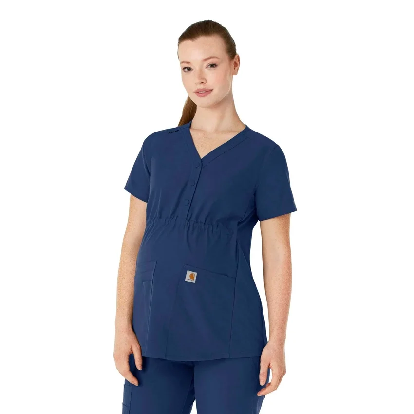 Blusa médica de maternidad Henley Force Essentials para mujer