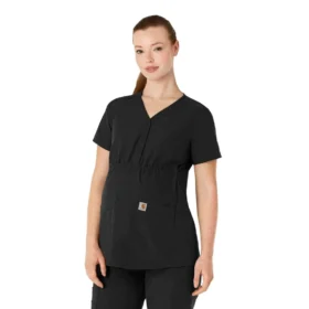 Blusa médica de maternidad Henley Force Essentials para mujer