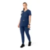 Blusa médica de maternidad Henley Force Essentials para mujer
