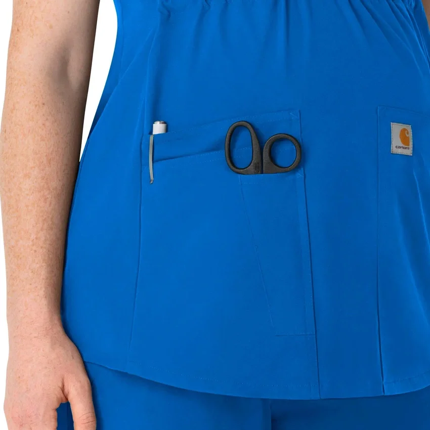 Blusa médica de maternidad Henley Force Essentials para mujer