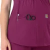 Blusa médica de maternidad Henley Force Essentials para mujer