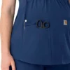 Blusa médica de maternidad Henley Force Essentials para mujer