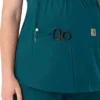 Blusa médica de maternidad Henley Force Essentials para mujer