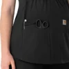Blusa médica de maternidad Henley Force Essentials para mujer