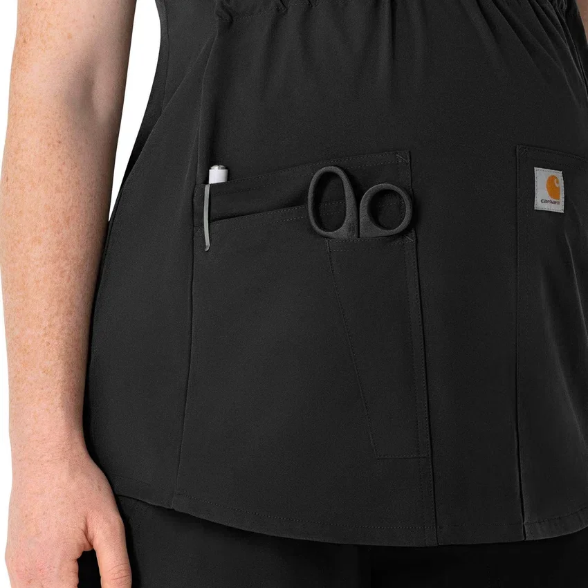 Blusa médica de maternidad Henley Force Essentials para mujer