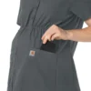 Blusa médica de maternidad Henley Force Essentials para mujer