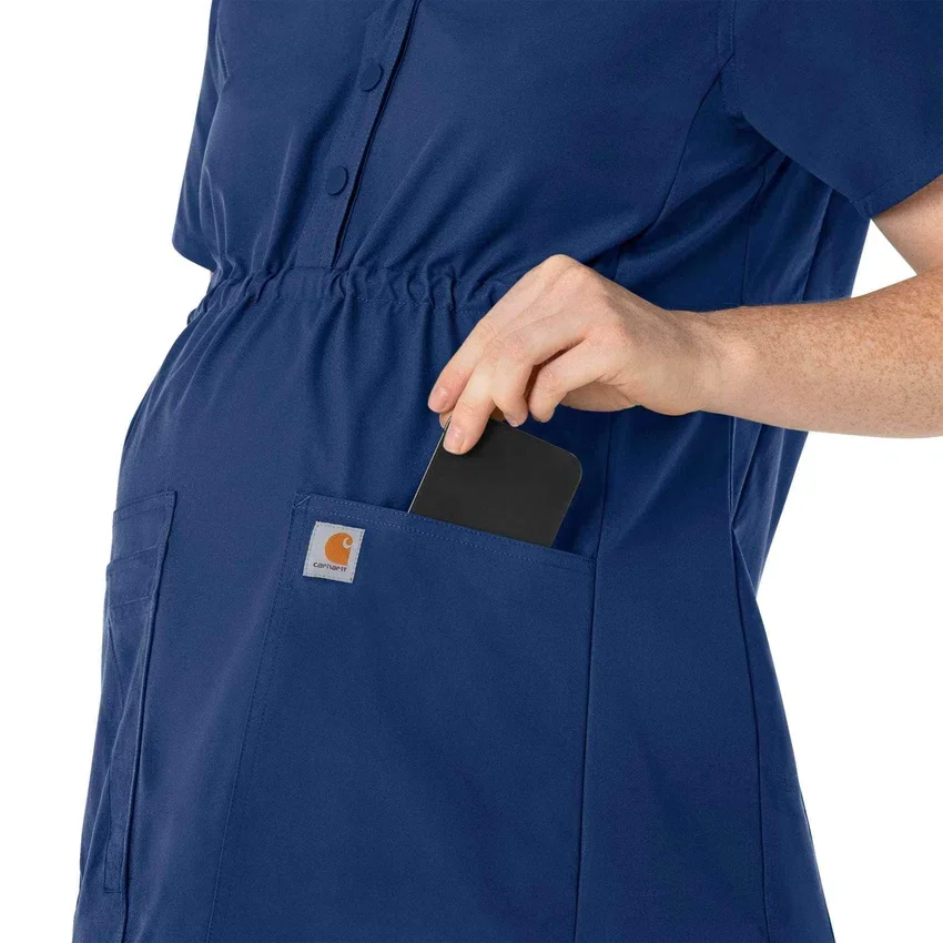 Blusa médica de maternidad Henley Force Essentials para mujer