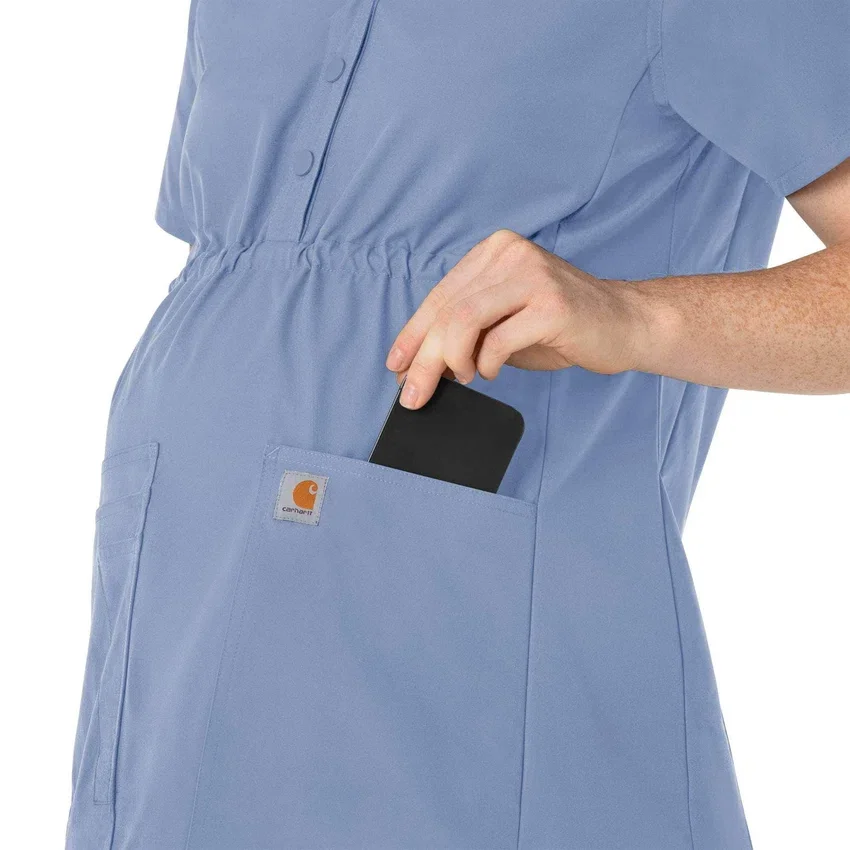Blusa médica de maternidad Henley Force Essentials para mujer