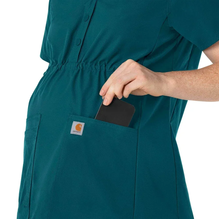 Blusa médica de maternidad Henley Force Essentials para mujer