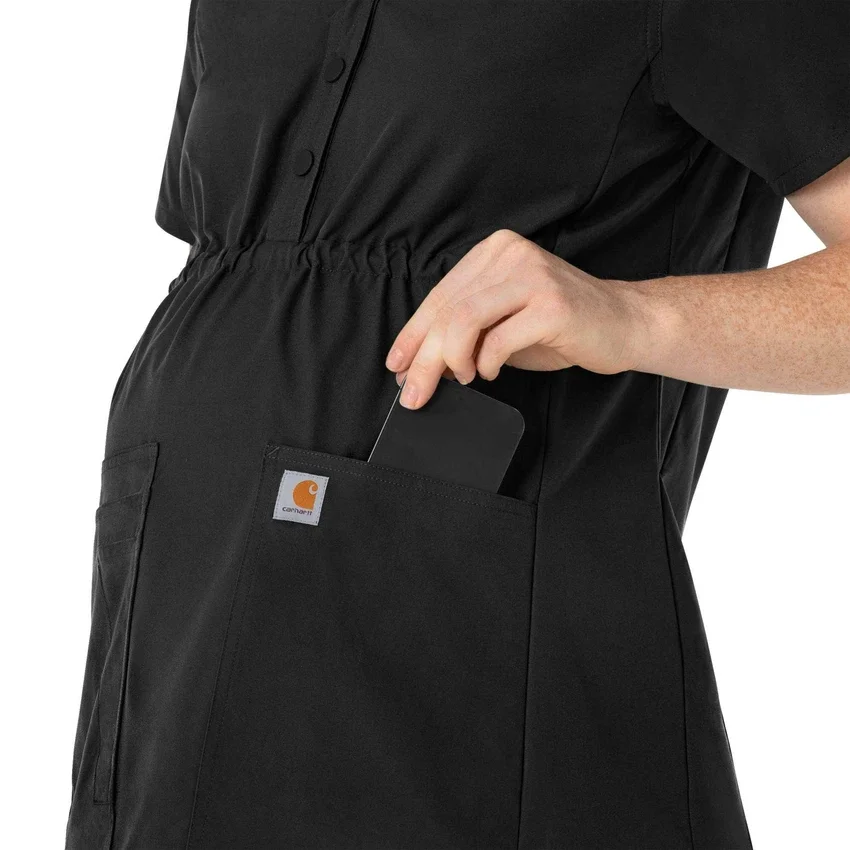 Blusa médica de maternidad Henley Force Essentials para mujer