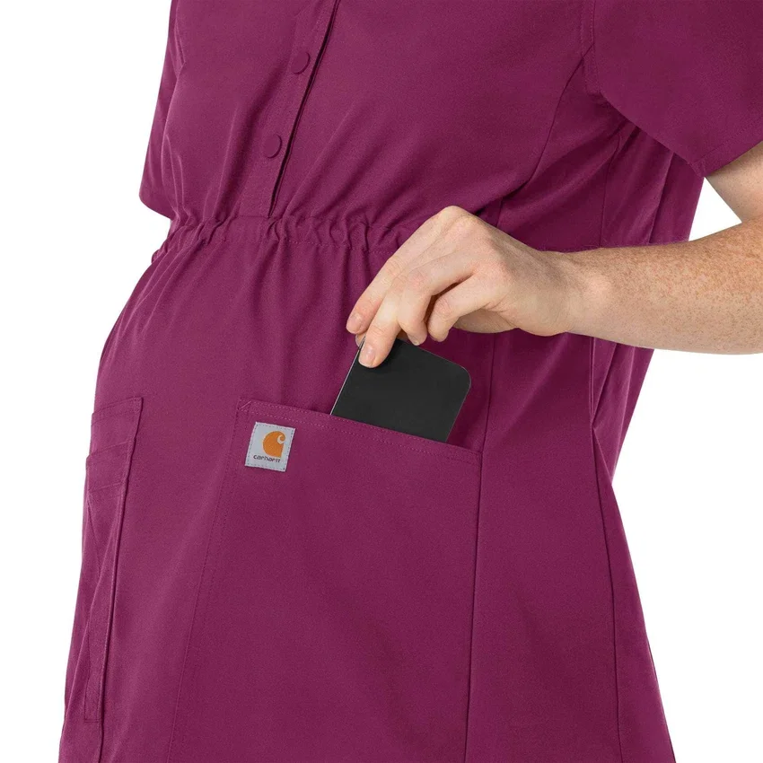 Blusa médica de maternidad Henley Force Essentials para mujer