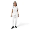 Blusa médica de mujer Force Essentials con cuello en V y paneles de punto