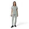 Blusa médica de mujer Force Essentials con cuello en V y paneles de punto