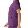 Blusa médica de mujer Force Essentials con cuello en V y paneles de punto