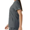 Blusa médica de mujer Force Essentials con cuello en V y paneles de punto