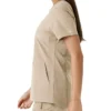 Blusa médica de mujer Force Essentials con cuello en V y paneles de punto