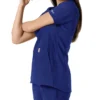 Blusa médica de mujer Force Essentials con cuello en V y paneles de punto