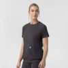 Blusa médica de punto con cuello redondo Force Cross-Flex para mujer