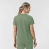 Blusa médica de punto con cuello redondo Force Cross-Flex para mujer