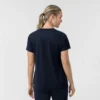 Blusa médica de punto con cuello redondo Force Cross-Flex para mujer