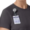 Blusa médica de punto con cuello redondo Force Cross-Flex para mujer