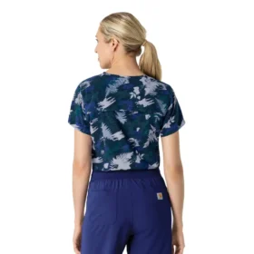 Blusa médica estampada Force para mujer, para llevar por dentro