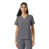 Blusa médica Force Cross-Flex con paneles de punto para mujer