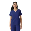Blusa médica Force Cross-Flex con paneles de punto para mujer