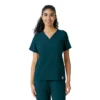 Blusa médica Force Cross-Flex con paneles de punto para mujer