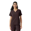 Blusa médica Force Cross-Flex con paneles de punto para mujer