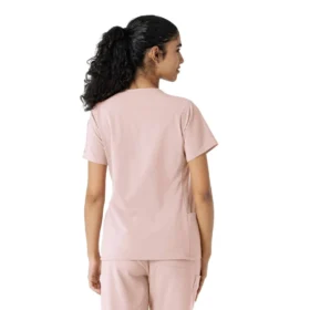 Blusa médica Force Cross-Flex con paneles de punto para mujer