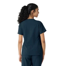 Blusa médica Force Cross-Flex con paneles de punto para mujer