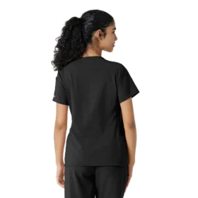 Blusa médica Force Cross-Flex con paneles de punto para mujer