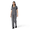 Blusa médica Force Cross-Flex con paneles de punto para mujer
