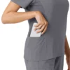 Blusa médica Force Cross-Flex con paneles de punto para mujer