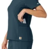 Blusa médica Force Cross-Flex con paneles de punto para mujer