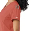 Blusa médica Force Cross-Flex con paneles de punto para mujer